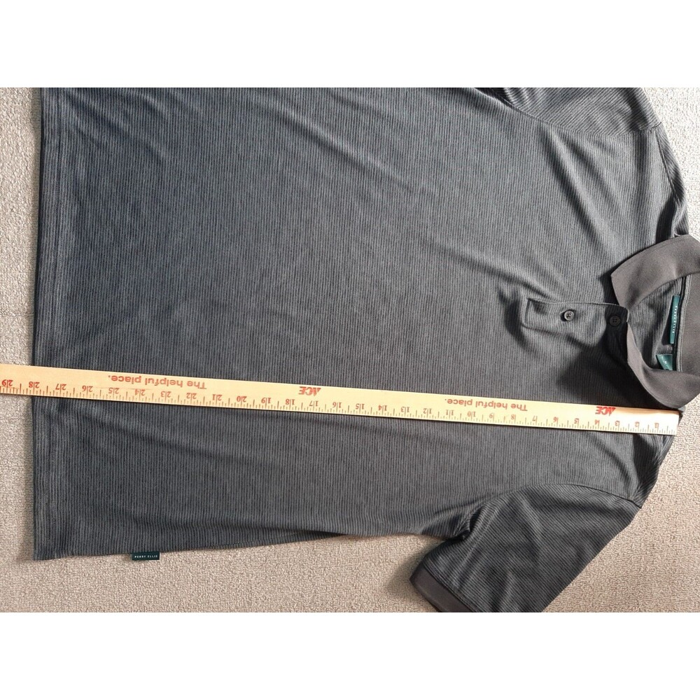 Perry Ellis Shirt Mens Medium M Black Collared - Picture 4 of 6